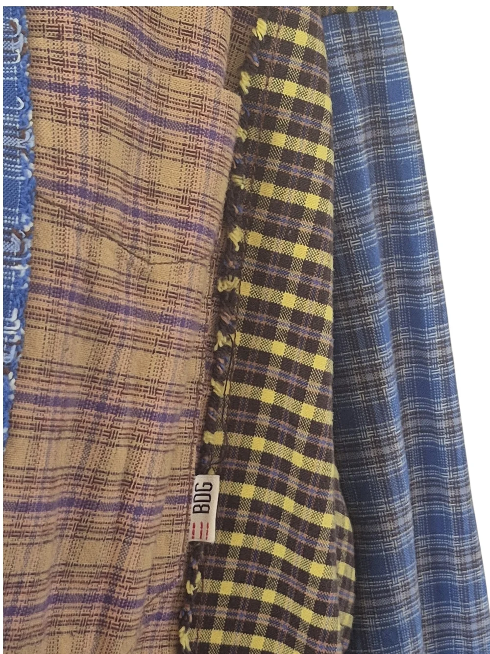 BDG Women's Spliced Dad Button-Down Shirt Sz S